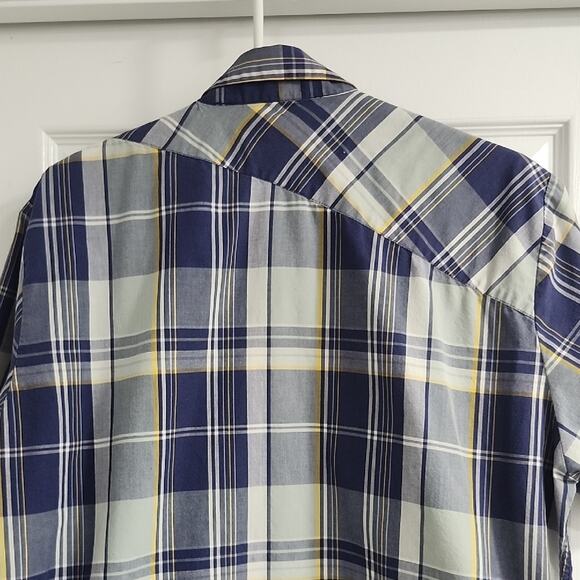 Volcom Blue and White Plaid Men's Shirt - Picture 13 of 13